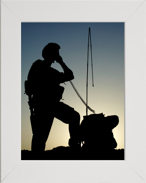 British Army 216 Signal Squadron Silhouette Lashkar Gah 2006