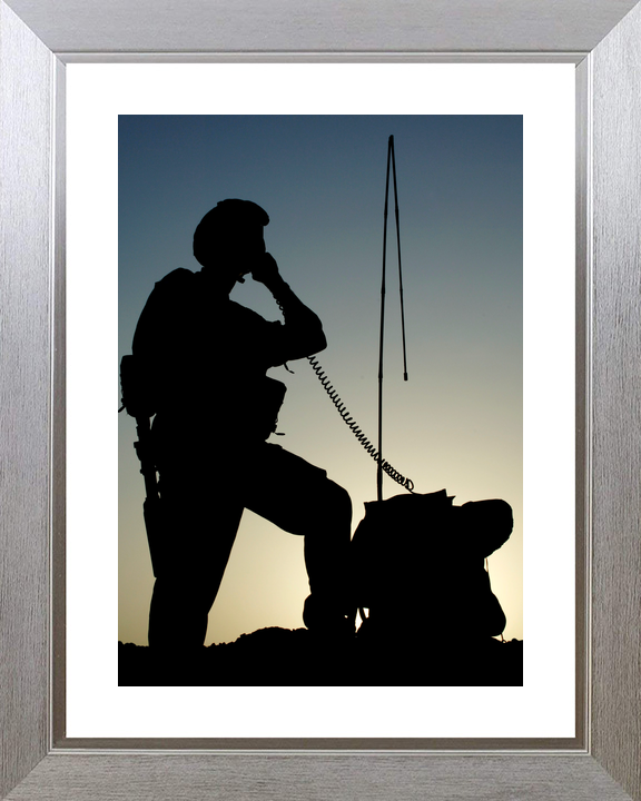 British Army 216 Signal Squadron Silhouette Lashkar Gah 2006