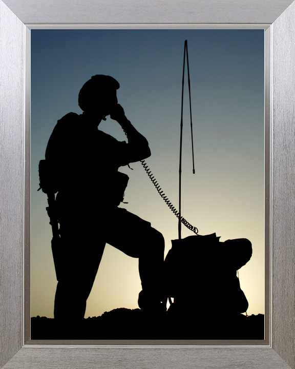 British Army 216 Signal Squadron Silhouette Lashkar Gah 2006