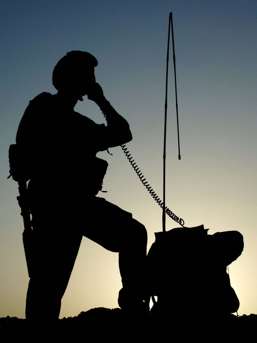 British Army 216 Signal Squadron Silhouette Lashkar Gah 2006