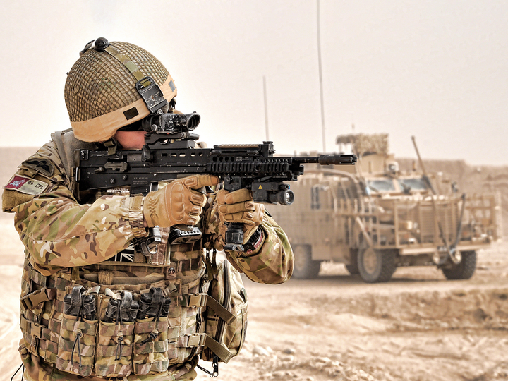 British Army 9 Para Squadron RE Aiming Route Trident 2010