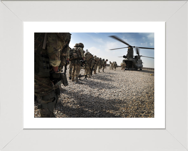 British Army 1 RIFLES Board Chinook Omid Haft 2011