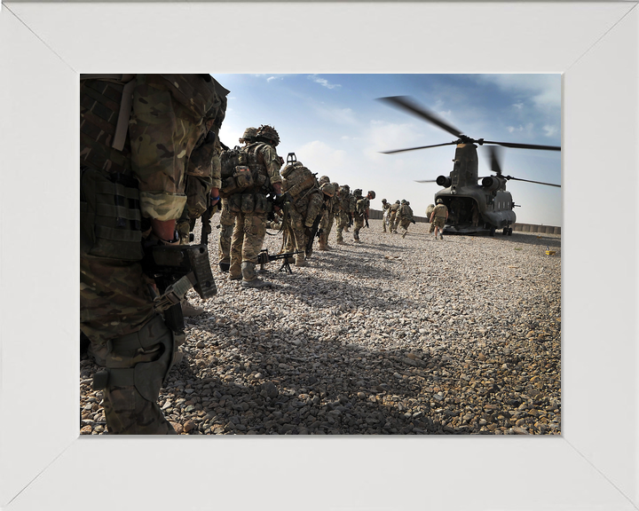 British Army 1 RIFLES Board Chinook Omid Haft 2011