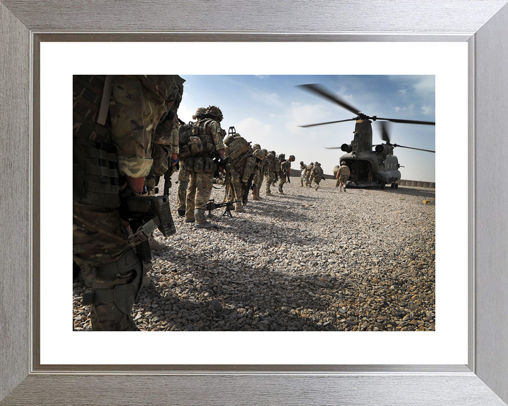 British Army 1 RIFLES Board Chinook Omid Haft 2011