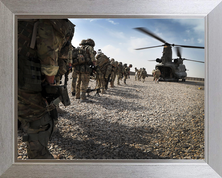 British Army 1 RIFLES Board Chinook Omid Haft 2011