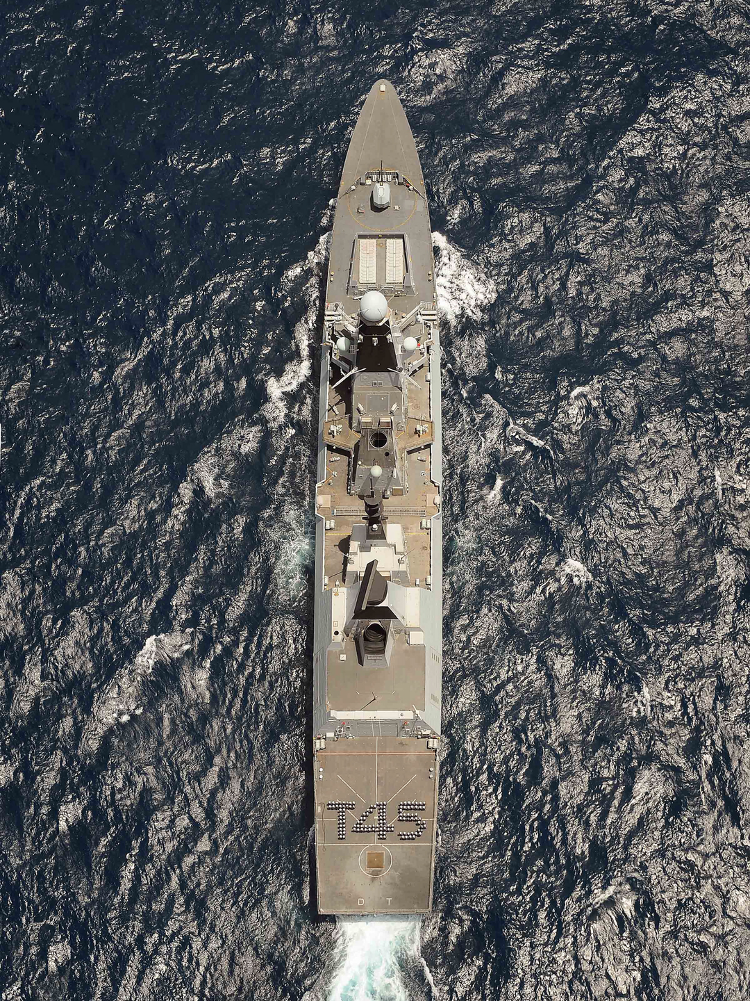 HMS Dauntless (D33) Royal Navy Type 45 Destroyer From Above Photo Print Wall Art Decor Posters, Prints, & Visual Artwork Hampshire Prints 6 x 4 No Frame No