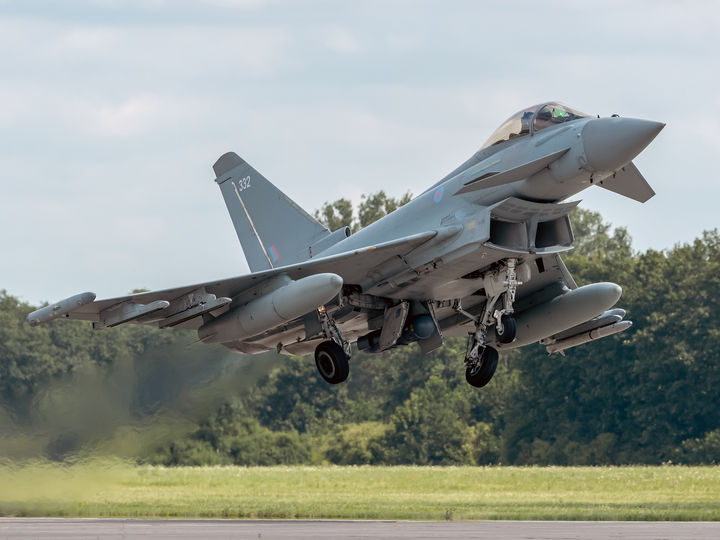 RAF Typhoon FGR4 Taking off 2025 Photo Print Royal Air Force Aircraft Wall Art Aviation Decor Posters, Prints, & Visual Artwork Hampshire Prints 6 x 4 No Frame No