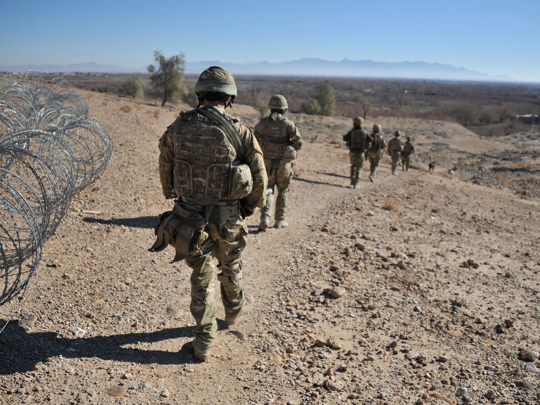 British Army 1 YORKS Patrol Nahr-e Saraj January 2012