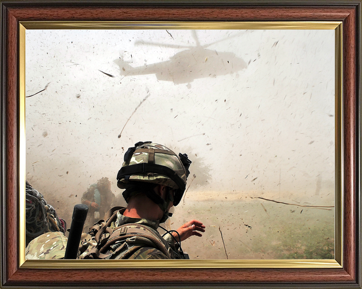 British Army 1 RIFLES Merlin Downwash Omid Haft May 2011