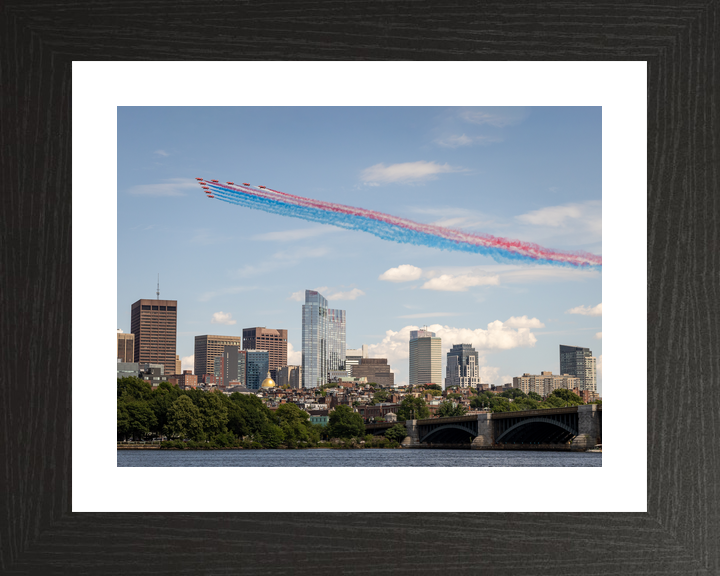 RAF Red Arrows Fly Over Boston Skyline 2026