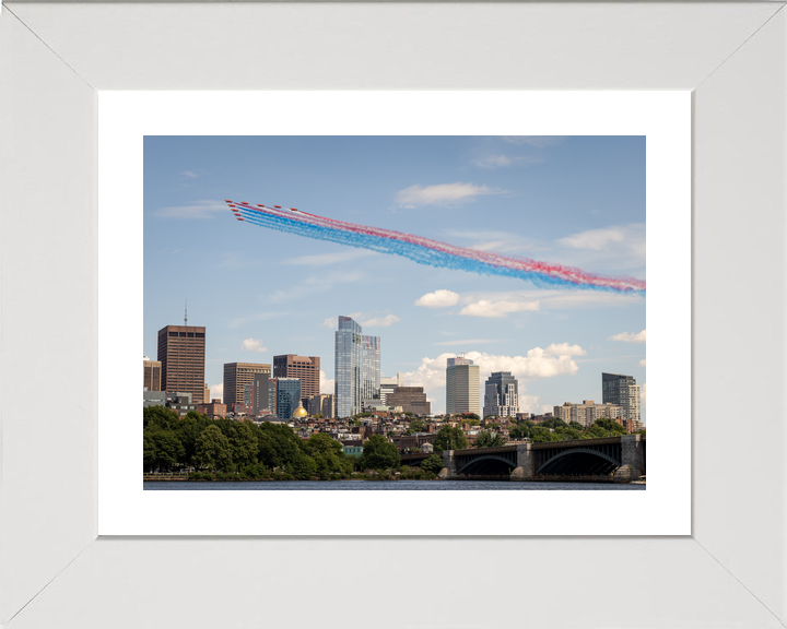 RAF Red Arrows Fly Over Boston Skyline 2026