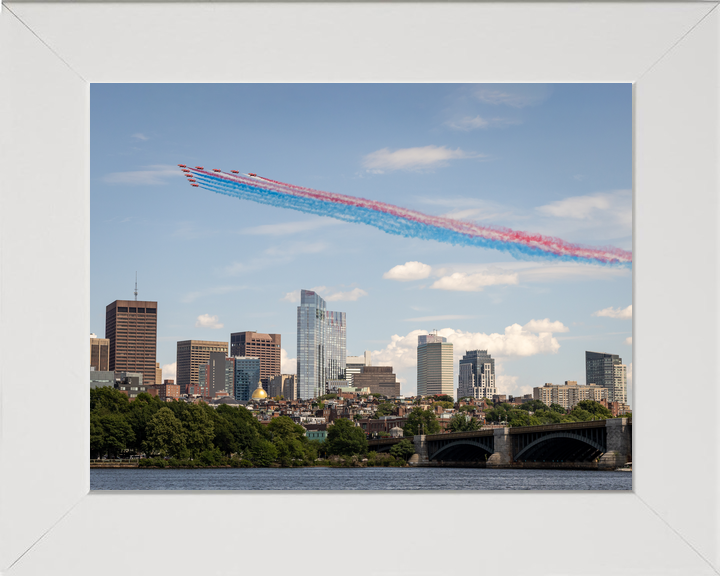 RAF Red Arrows Fly Over Boston Skyline 2026