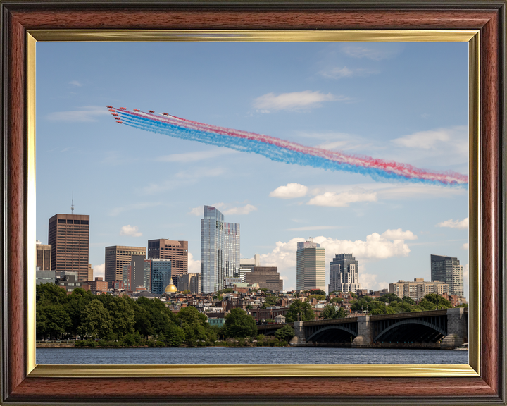 RAF Red Arrows Fly Over Boston Skyline 2026