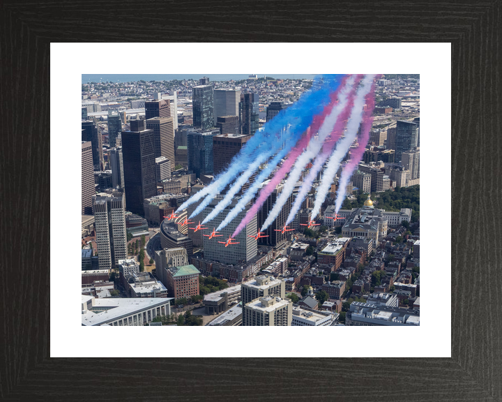 RAF Red Arrows Fly Over Boston Skyline July 2026