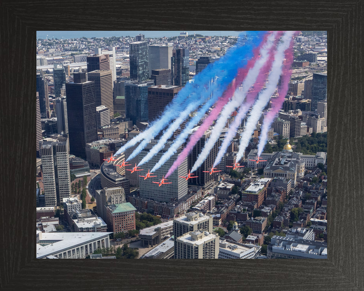 RAF Red Arrows Fly Over Boston Skyline July 2026
