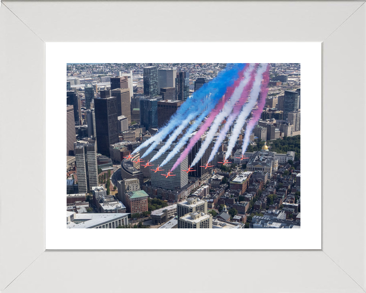 RAF Red Arrows Fly Over Boston Skyline July 2026