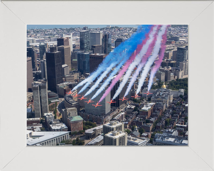 RAF Red Arrows Fly Over Boston Skyline July 2026
