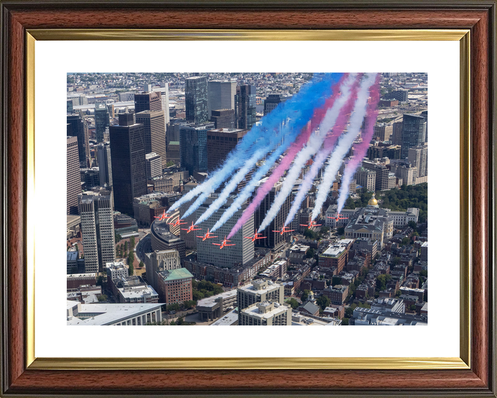 RAF Red Arrows Fly Over Boston Skyline July 2026