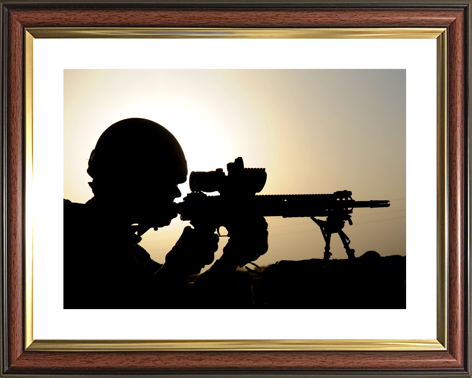 British Army Scots Guards Sharpshooter Silhouette August 2010