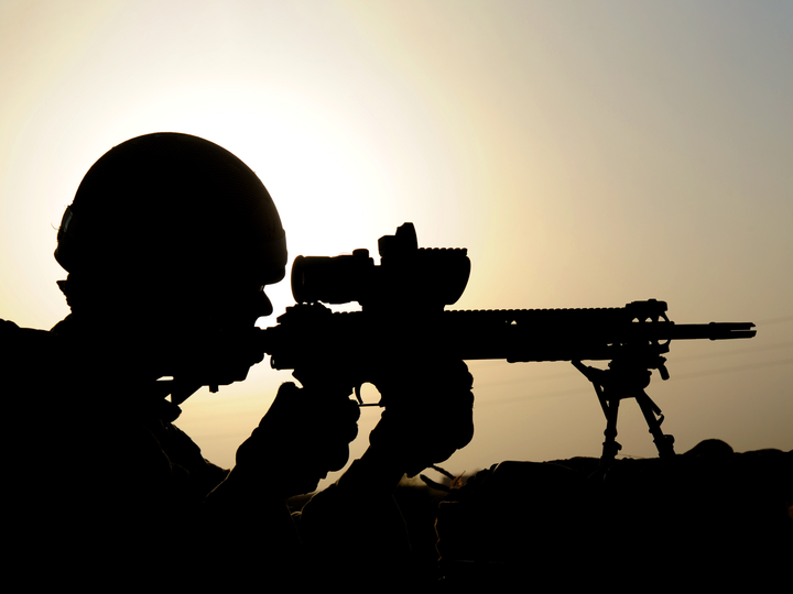 British Army Scots Guards Sharpshooter Silhouette August 2010