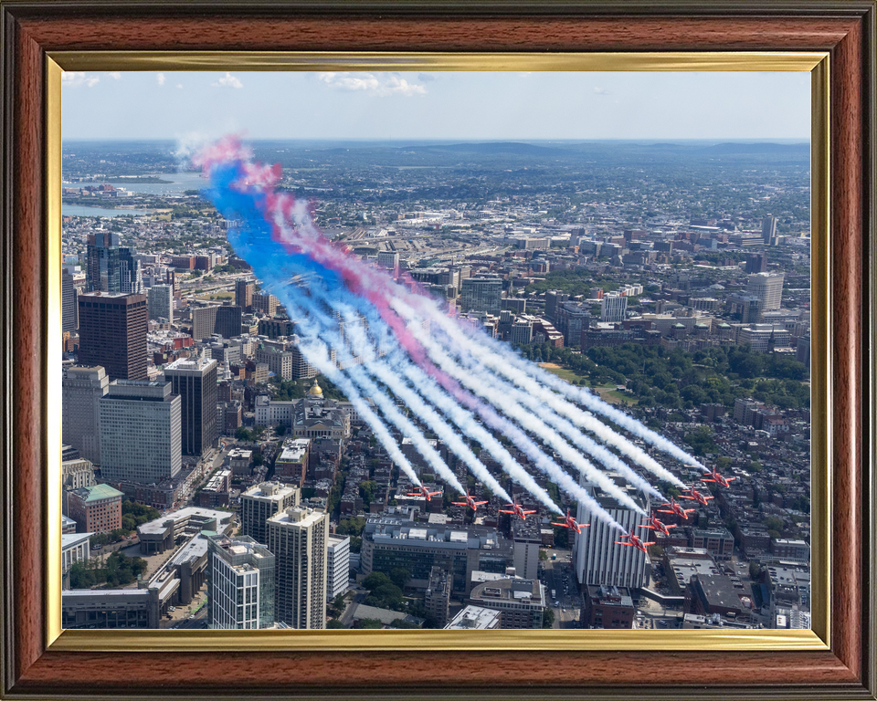 RAF Red Arrows Boston Fly Over July 2026