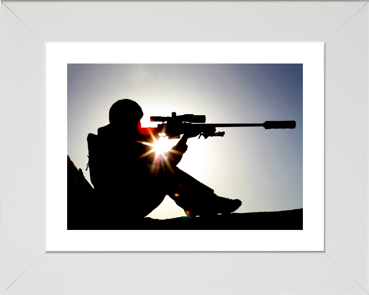British Army 2 Mercian Sniper L115A3 Silhouette June 2009