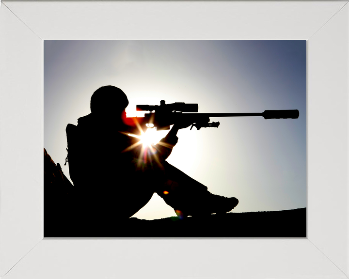 British Army 2 Mercian Sniper L115A3 Silhouette June 2009