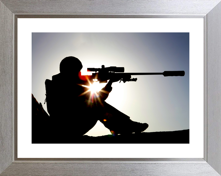 British Army 2 Mercian Sniper L115A3 Silhouette June 2009