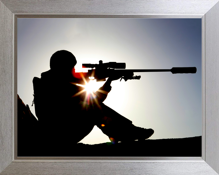 British Army 2 Mercian Sniper L115A3 Silhouette June 2009