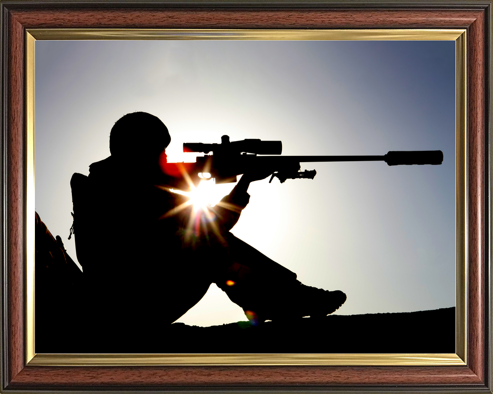 British Army 2 Mercian Sniper L115A3 Silhouette June 2009