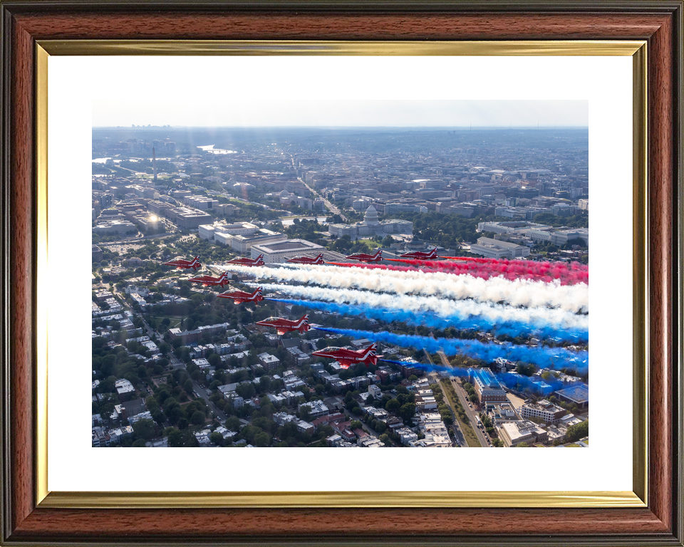 RAF Red Arrows Fly Over Washington DC July 2026