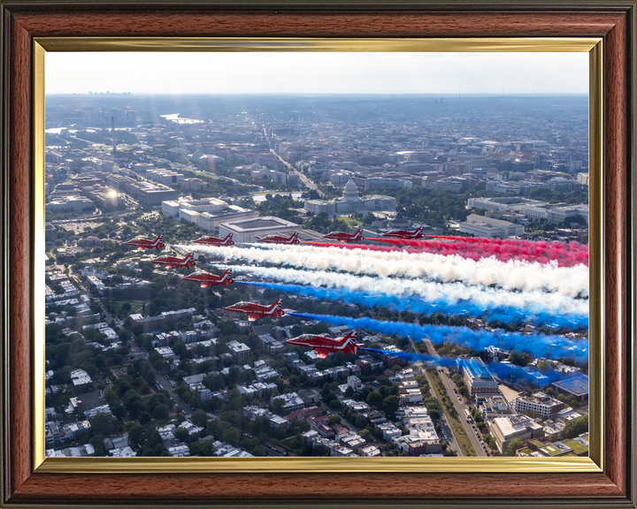 RAF Red Arrows Fly Over Washington DC July 2026