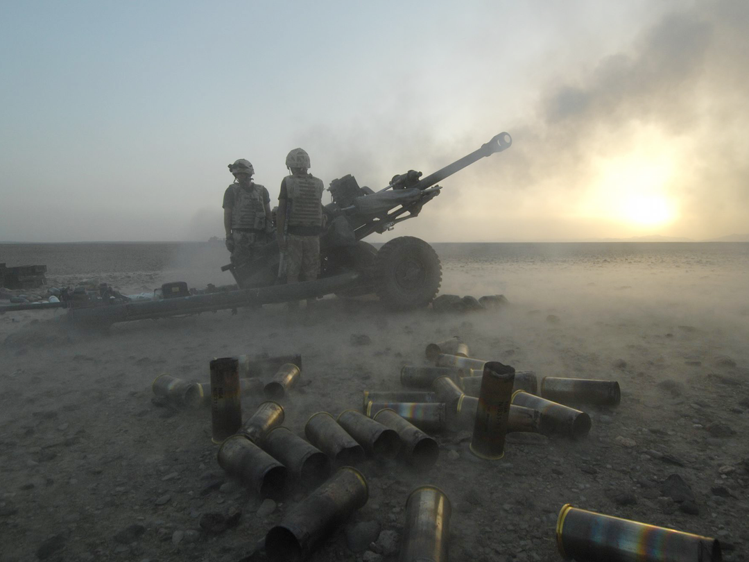 British Army 19 Regiment RA Light Gun Op Chakush July 2007