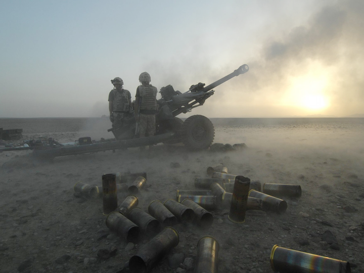 British Army 19 Regiment RA Light Gun Op Chakush July 2007