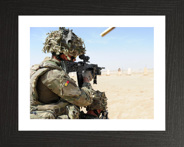British Army Royal Anglian SA80 Range Helmand April 2012