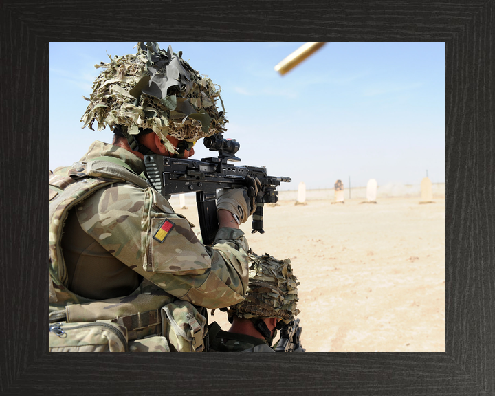 British Army Royal Anglian SA80 Range Helmand April 2012