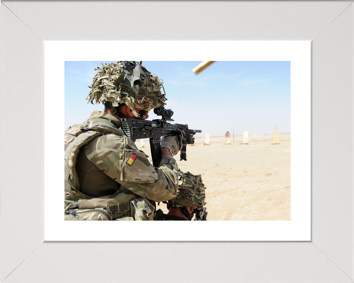 British Army Royal Anglian SA80 Range Helmand April 2012