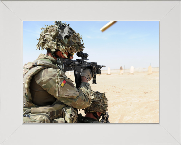 British Army Royal Anglian SA80 Range Helmand April 2012