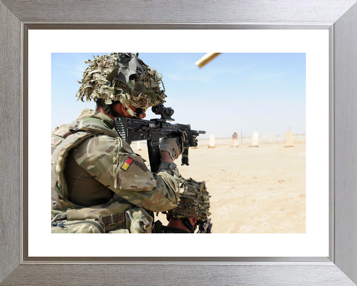 British Army Royal Anglian SA80 Range Helmand April 2012
