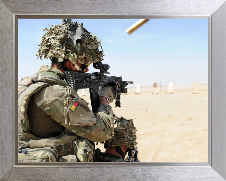 British Army Royal Anglian SA80 Range Helmand April 2012