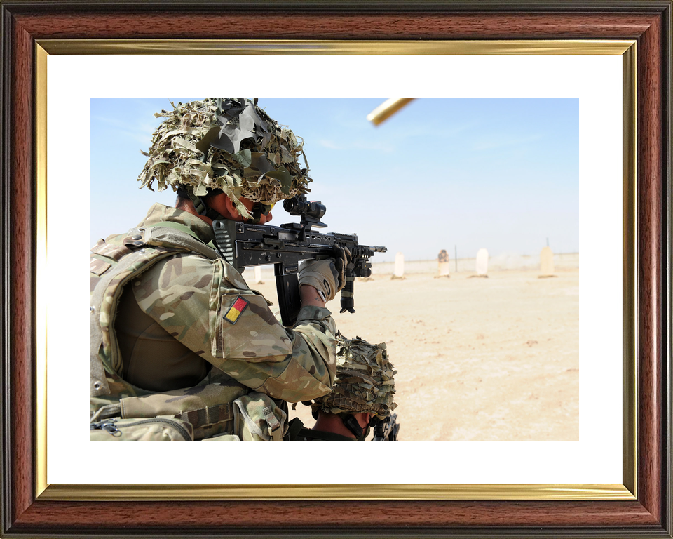 British Army Royal Anglian SA80 Range Helmand April 2012