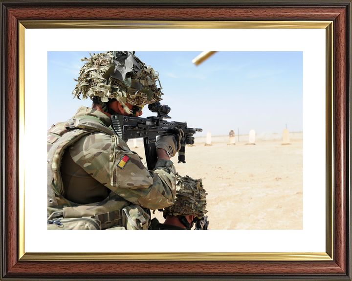 British Army Royal Anglian SA80 Range Helmand April 2012