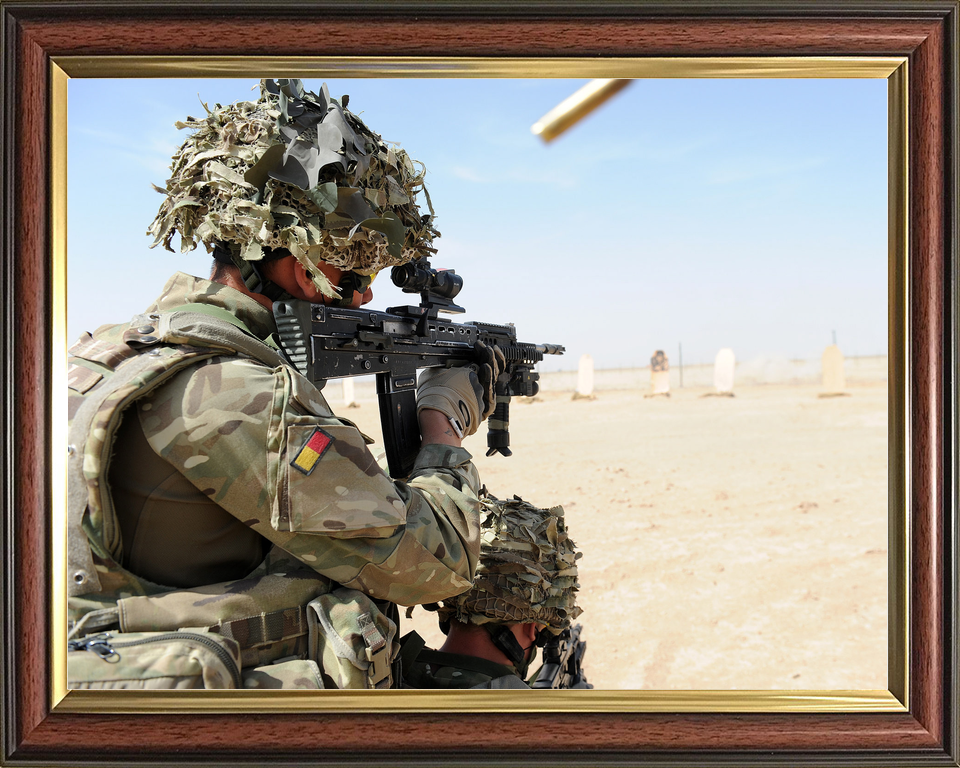 British Army Royal Anglian SA80 Range Helmand April 2012