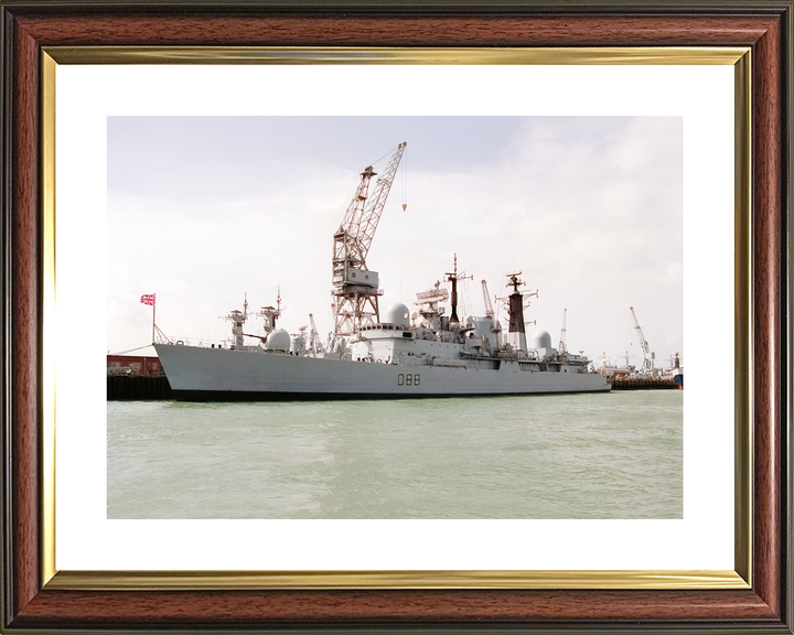 HMS Glasgow (D88) Royal Navy Type 42 Destroyer Alongside Portsmouth Photo Print Wall Art Decor - Posters, Prints, & Visual Artwork - by Hampshire Prints (image 8 of 9)