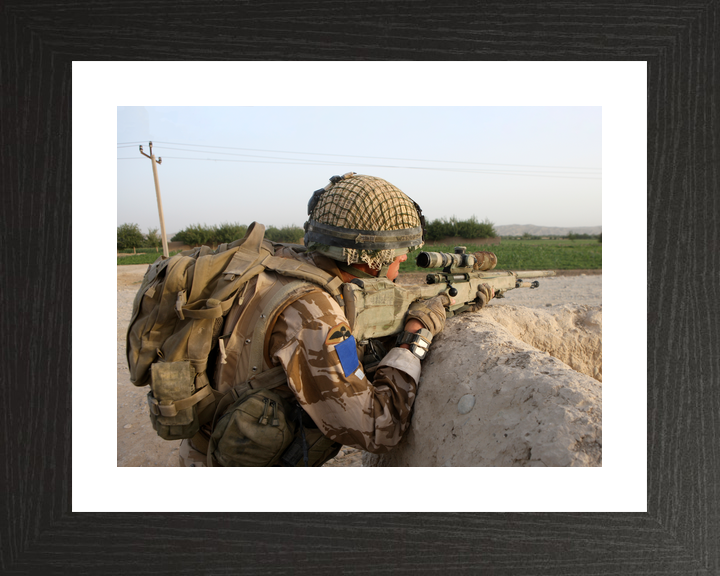 British Army 2 PARA Sniper FOB Inkerman Sangin August 2008