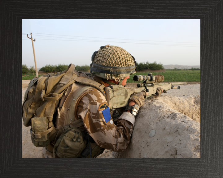 British Army 2 PARA Sniper FOB Inkerman Sangin August 2008