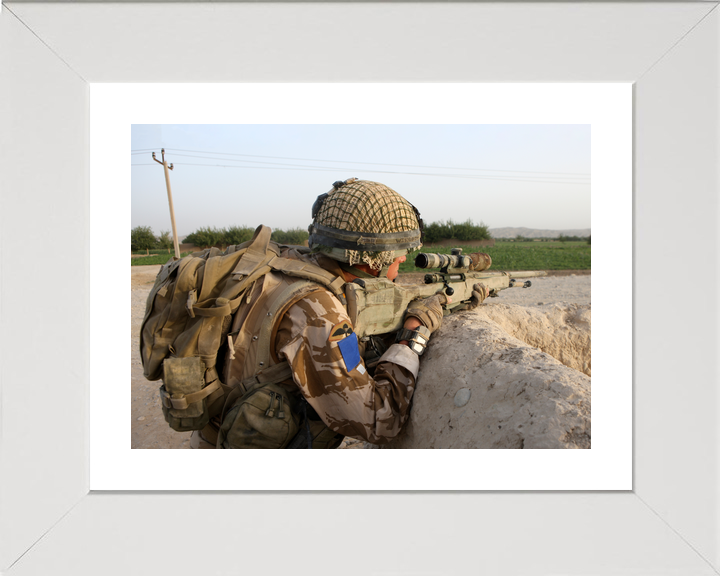 British Army 2 PARA Sniper FOB Inkerman Sangin August 2008