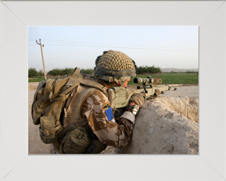 British Army 2 PARA Sniper FOB Inkerman Sangin August 2008