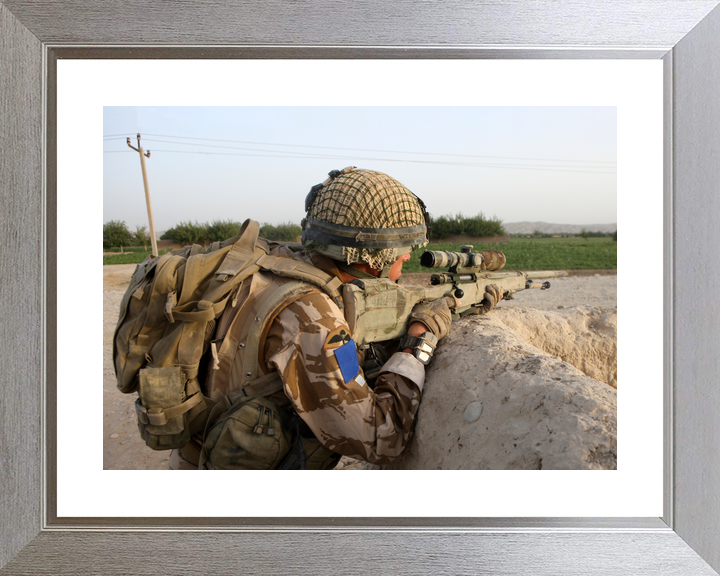 British Army 2 PARA Sniper FOB Inkerman Sangin August 2008