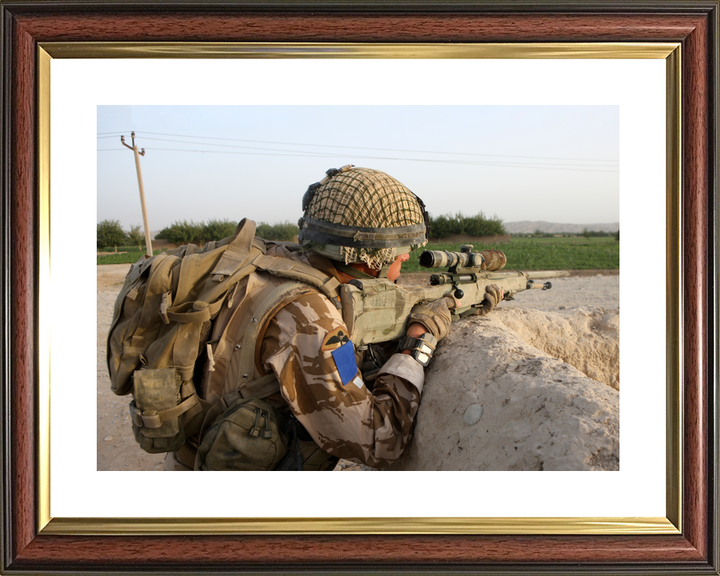British Army 2 PARA Sniper FOB Inkerman Sangin August 2008
